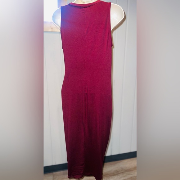 Nine Britton Red Ruffled Tiered Cocktail Dress Size Medium - Picture 2 of 4